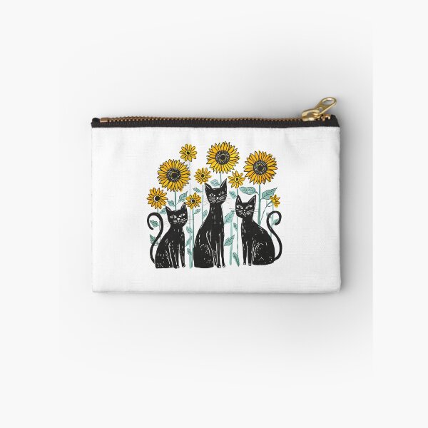 Item preview, Black cats with sunflowers designed and sold by uunaa.
