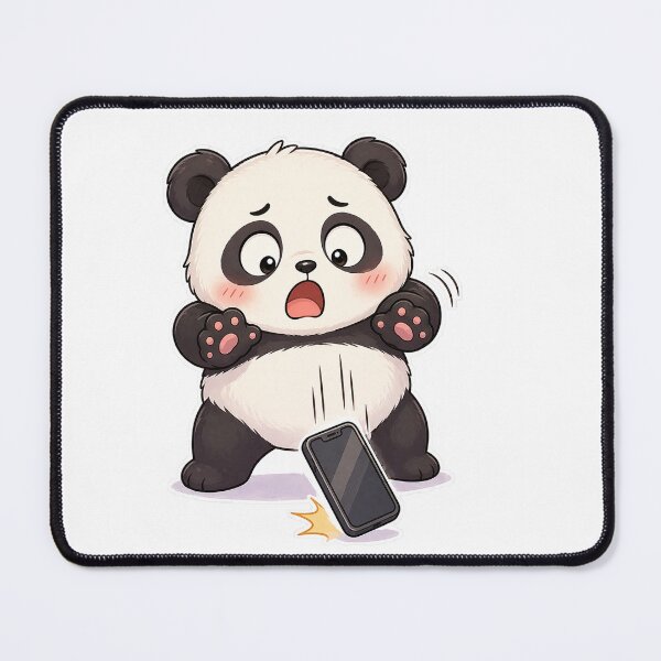 Item preview, Oops Panda Dropped My Phone Cute Design designed and sold by Sadia Jannat.