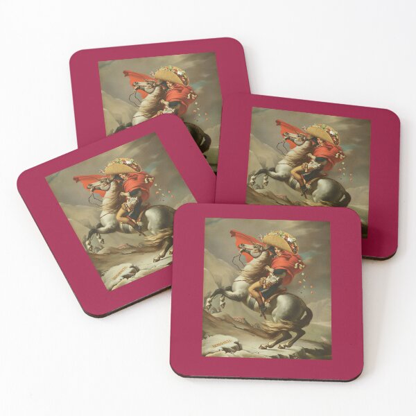 Item preview, Napoleon Taco-parte — Classical Oil Painting Parody Art Print designed and sold by SammyMorry.