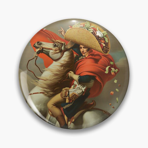 Item preview, Napoleon Taco-parte — Classical Oil Painting Parody Art Print designed and sold by SammyMorry.