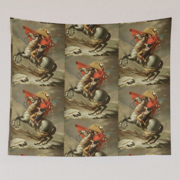 Item preview, Napoleon Taco-parte — Classical Oil Painting Parody Art Print designed and sold by SammyMorry.