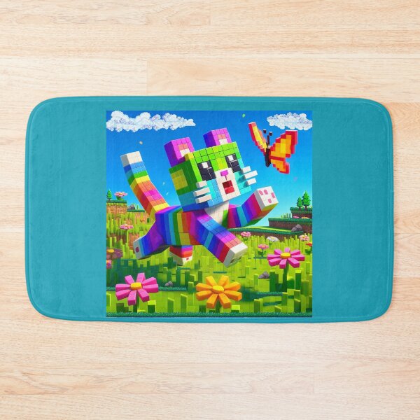 Item preview, Pixel Cat Chasing a Pixel Butterfly designed and sold by Threads - 2 - Threads.