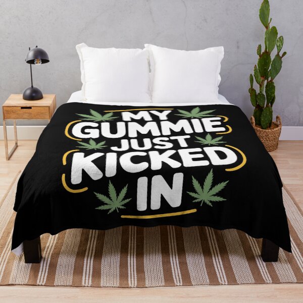 Item preview, My Gummy Just Kicked In Edibles Weed Humor Funny designed and sold by Say It With Ink.