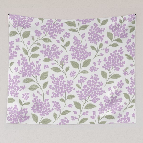Item preview, Purple lilac flowers pattern designed and sold by uunaa.