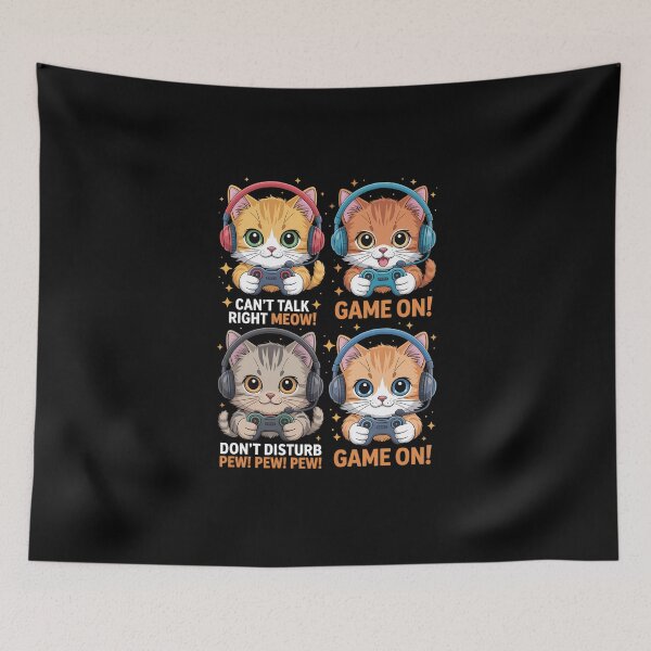 Item preview, Gamer Cat Gaming Video Games Pew designed and sold by FaithAbbott.
