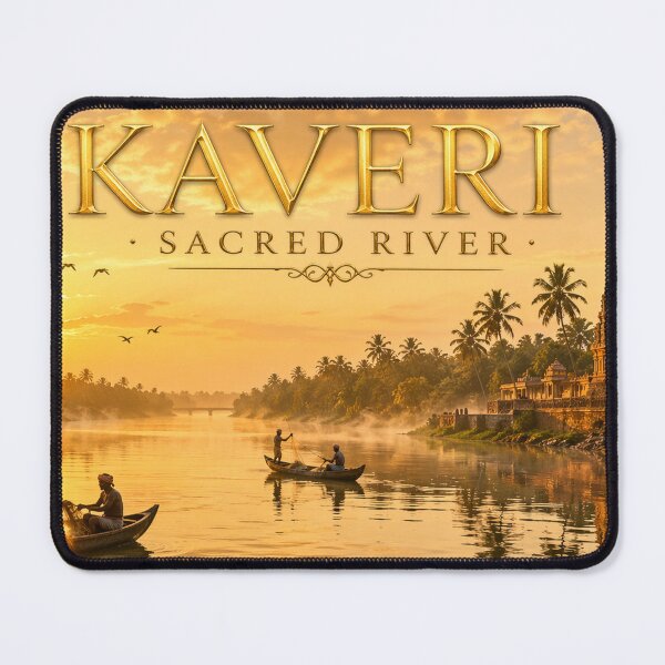Item preview, Kaveri Sacred River Tamil Nadu Sunrise Mug designed and sold by OsmosisShop.