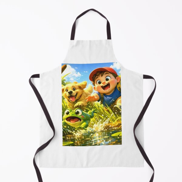 Item preview, The boy and his dog were sneaking around chasing frogs. designed and sold by Whose-sweat.