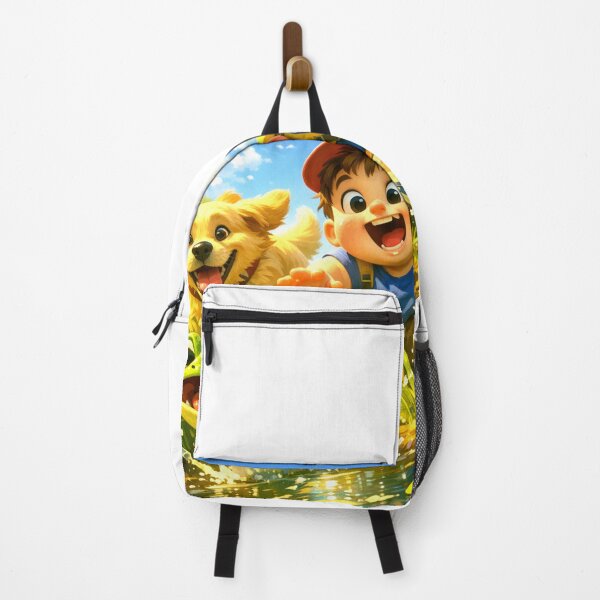 Item preview, The boy and his dog were sneaking around chasing frogs. designed and sold by Whose-sweat.