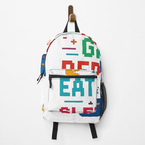 Item preview, Eat Sleep Game Repeat Retro Pixel Art Gaming Design designed and sold by SajolCanva.