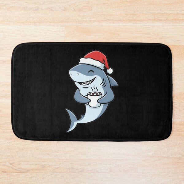 Item preview, Festive Santa Shark Drinking Hot Cocoa designed and sold by k3rstman1.