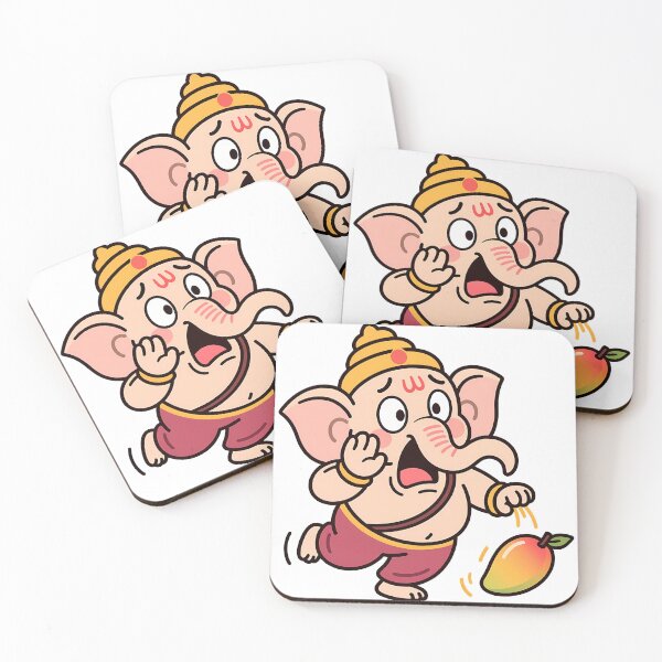 Item preview, Cute Ganesha Dropping Mango designed and sold by Asapusri.