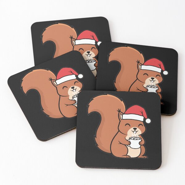 Item preview, Cute Christmas Squirrel Hot Cocoa Santa Hat designed and sold by k3rstman1.