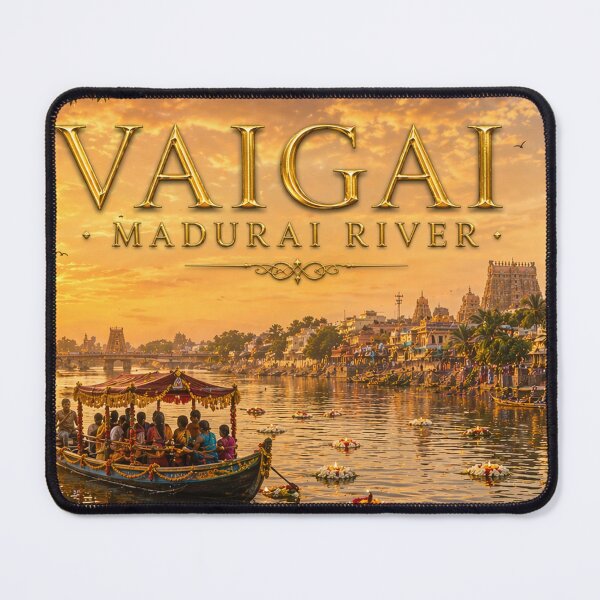Item preview, Vaigai Madurai River Heritage Tamil Nadu Mug designed and sold by OsmosisShop.