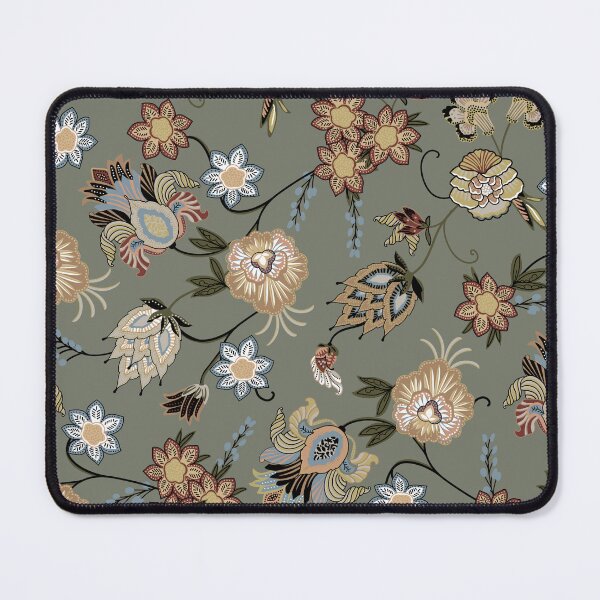 Item preview, Vintage Sage Green Chintz Floral Pattern designed and sold by cirgitstudio.