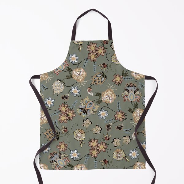 Item preview, Vintage Sage Green Chintz Floral Pattern designed and sold by cirgitstudio.