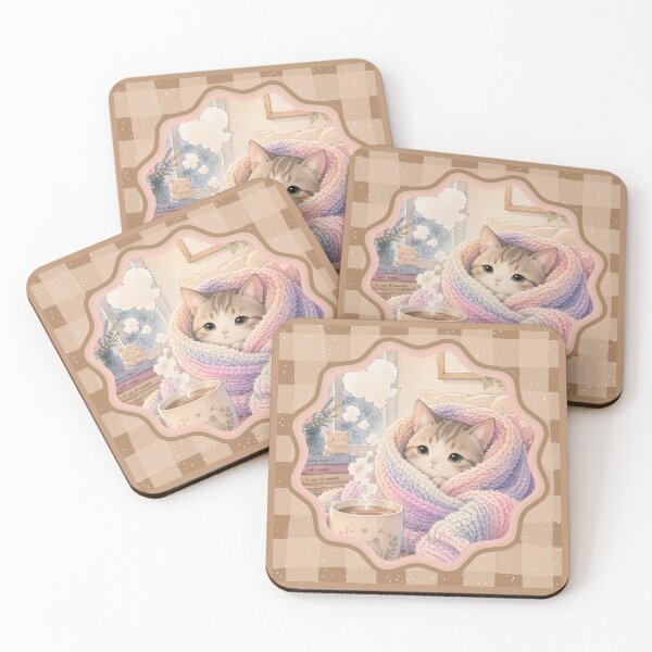 Item preview, Copy of Cute cat cozy checkered  designed and sold by Tatiana Ribeiro.