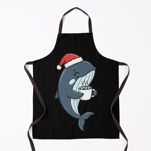Item preview, Kawaii Christmas Whale Santa Hat Hot Cocoa designed and sold by k3rstman1.