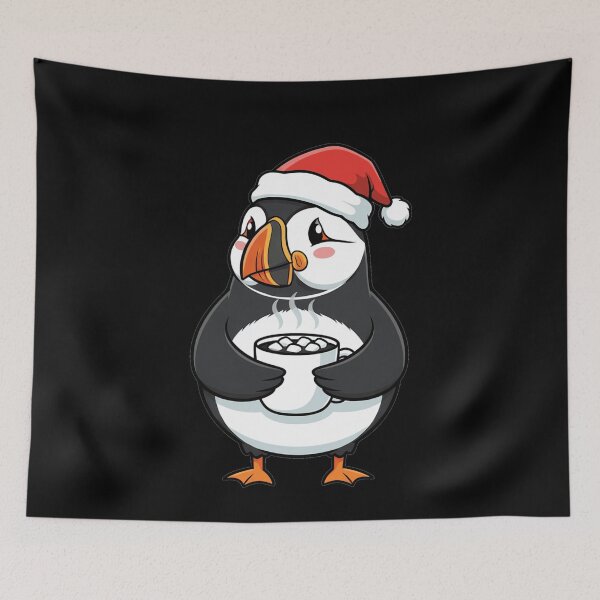 Item preview, Cute Cartoon Puffin Christmas Hot Cocoa designed and sold by k3rstman1.