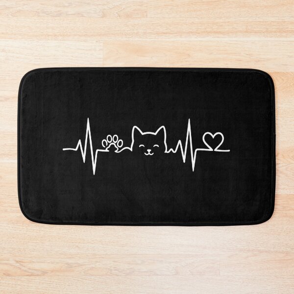 Item preview, Cat Heartbeat Line Art EKG Paw Love T-Shirt designed and sold by OlyvieArt.