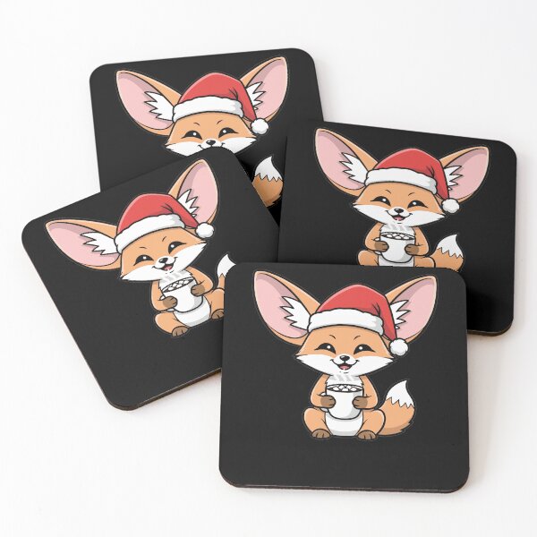 Item preview, Cute Kawaii Christmas Fennec Fox Hot Cocoa designed and sold by k3rstman1.