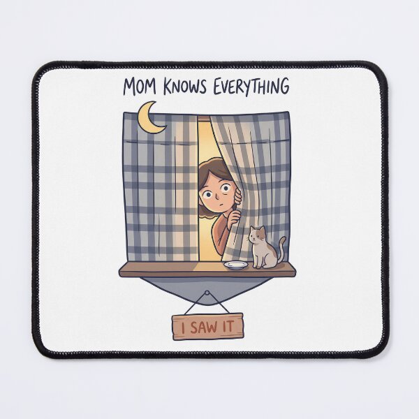 Item preview,  I Saw It Funny Surveillance Mom Window Cat Design designed and sold by BikeRelaxStudio.