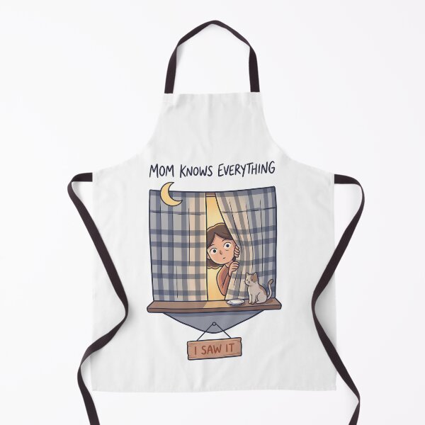 Item preview, I Saw It Funny Surveillance Mom Window Cat Design designed and sold by BikeRelaxStudio.