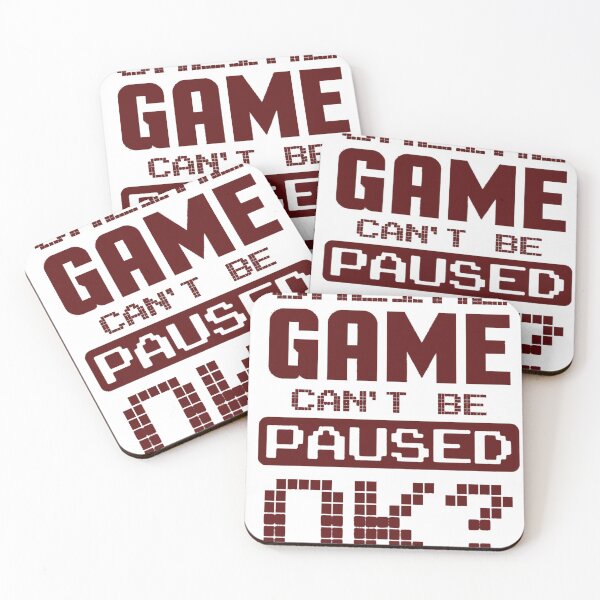 Item preview, Online Game Can't Be Paused OK? Retro Pixel Gaming Quote designed and sold by SajolCanva.