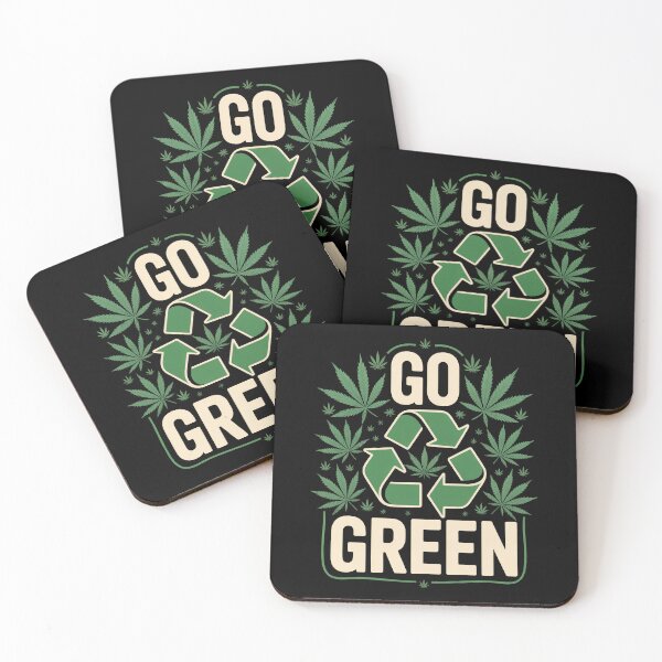 Item preview, Go Green Funny Weed Phrase 420 Stoner Joke designed and sold by Say It With Ink.