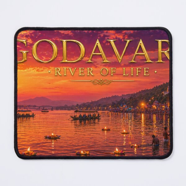 Item preview, Godavari River of Life Sunset Puja India Mug designed and sold by OsmosisShop.