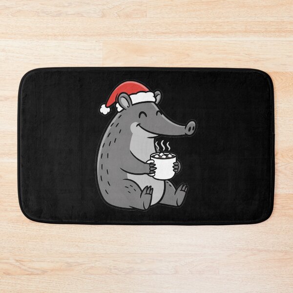 Item preview, Cute Christmas Anteater Santa Hat Hot Cocoa designed and sold by k3rstman1.