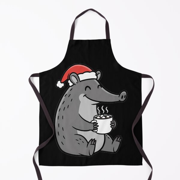 Item preview, Cute Christmas Anteater Santa Hat Hot Cocoa designed and sold by k3rstman1.