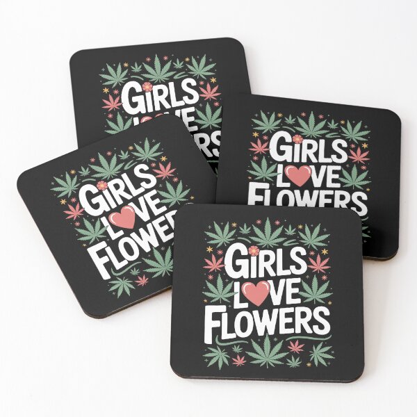 Item preview, Girls Love Flowers Funny Weed Pun Stoner Joke designed and sold by Say It With Ink.
