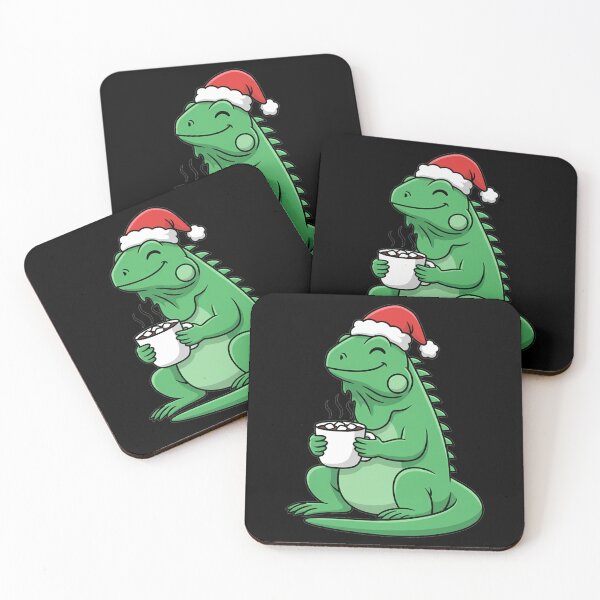 Item preview, Cute Christmas Iguana with Hot Cocoa designed and sold by k3rstman1.