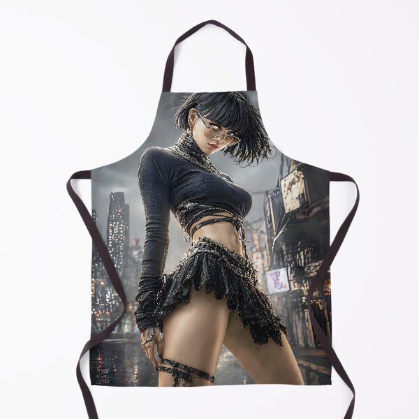 Item preview, Cyberpunk Street Muse – Dark Futuristic Fashion Portrait designed and sold by Huskyyy Designs.