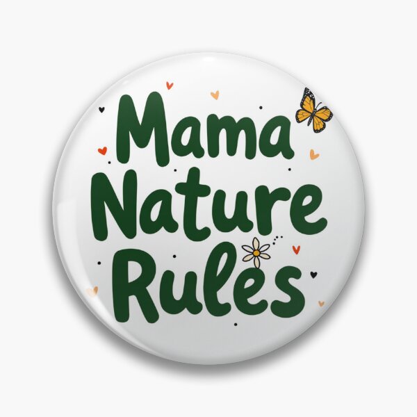 Aperçu de l'œuvre Maman Nature règne Typographie Terreuse créée et vendue par Wear2Transform.
