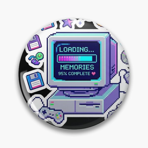 Item preview, Retro 90s Pixel Art Computer - Loading Memories Aesthetic designed and sold by MCUL.
