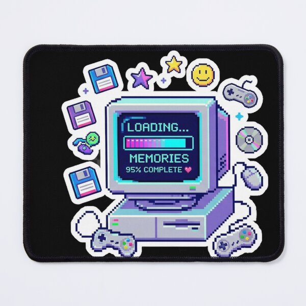 Item preview, Retro 90s Pixel Art Computer - Loading Memories Aesthetic designed and sold by MCUL.