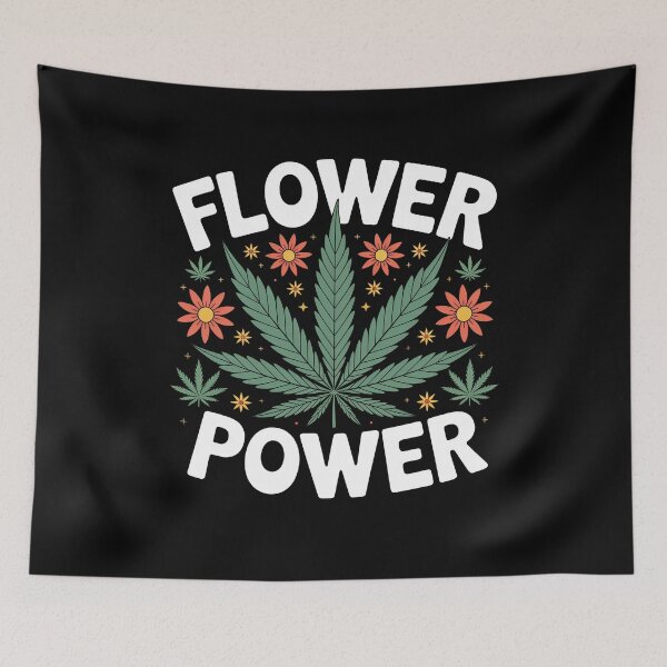 Artikelvorschau, Flower Power – Lustiger Weed-Wortwitz (420) entworfen und verkauft von Say It With Ink.