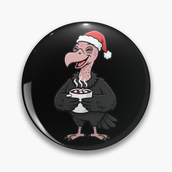 Item preview, Christmas Vulture Wearing Santa Hat With Hot Cocoa designed and sold by k3rstman1.