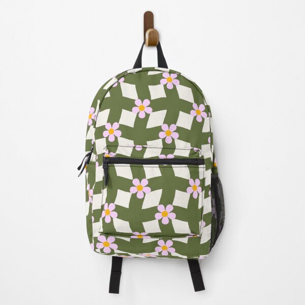 Item preview, Olive Green Wavy Floral Pattern Design designed and sold by PetiteEthos.