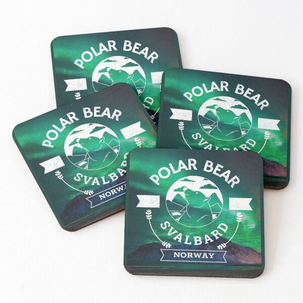 Item preview, Svalbard Norway Aurora Borealis Northern Light Polar Bear Longyearbyen designed and sold by GraTEEtude.