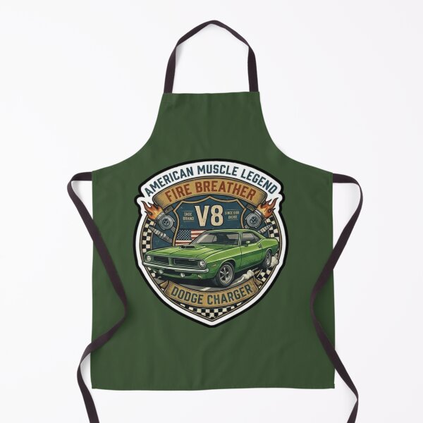 Item preview, Vintage Muscle Car Green Fire Breather Sticker designed and sold by K-Vibe Design Studio.