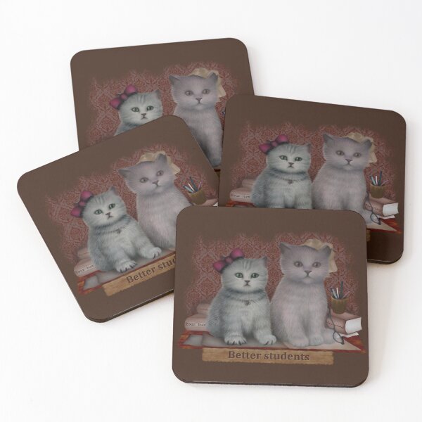 Item preview, Cute cats are studying designed and sold by vespertine4u.