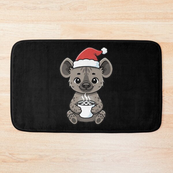 Item preview, Cute Kawaii Christmas Hyena with Hot Cocoa designed and sold by k3rstman1.