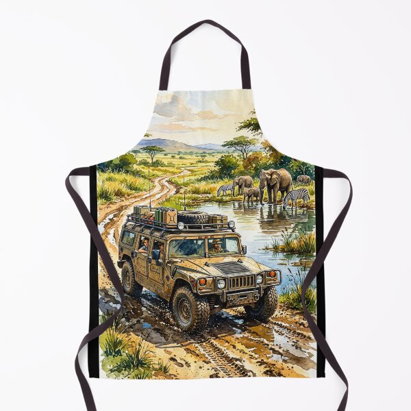 Item preview, Rugged expedition car exploring the wild savanna designed and sold by RevUpDesign.