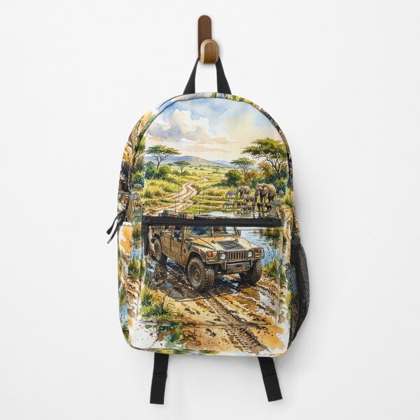 Item preview, Rugged expedition car exploring the wild savanna designed and sold by RevUpDesign.