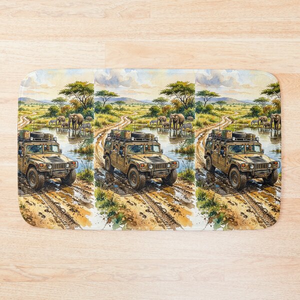 Item preview, Rugged expedition car exploring the wild savanna designed and sold by RevUpDesign.