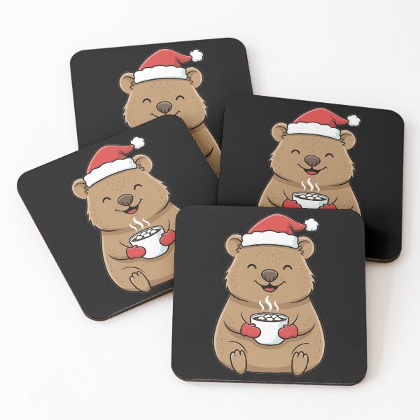 Item preview, Cute Christmas Quokka with Hot Cocoa designed and sold by k3rstman1.