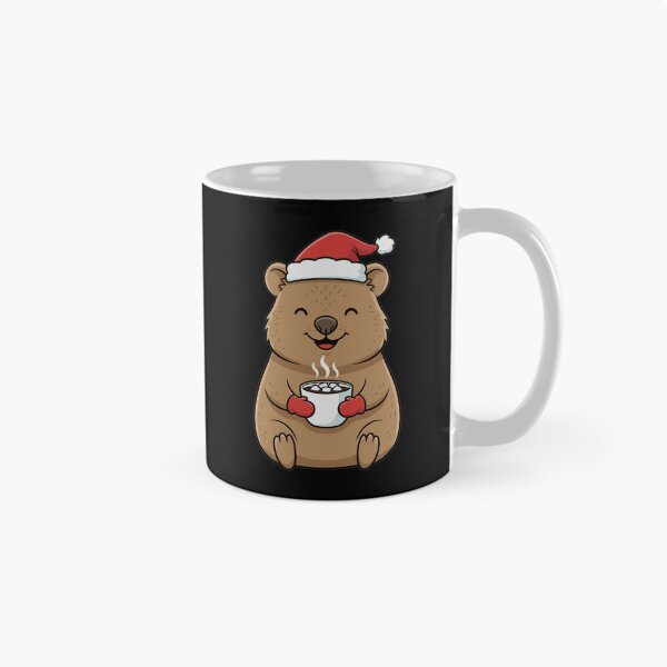 Aperçu de l'œuvre Quokka mignon de Noël avec chocolat chaud créée et vendue par k3rstman1.