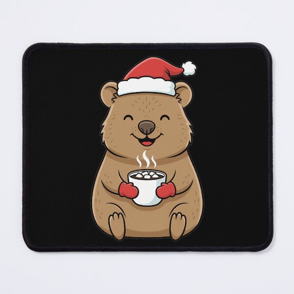 Item preview, Cute Christmas Quokka with Hot Cocoa designed and sold by k3rstman1.